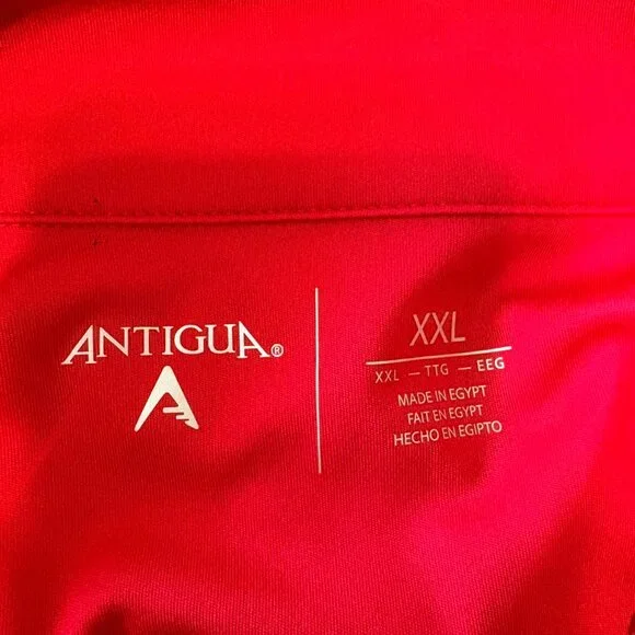 🔥 KANSAS CITY CHIEFS Antigua Quarter-Zip | Red Friday Tailgate | XXL | EUC - Picture 4 of 4